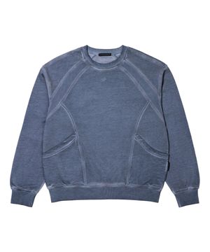 LM LUNAR DYED RIB POINT SWEATSHIRTS (BLUE)