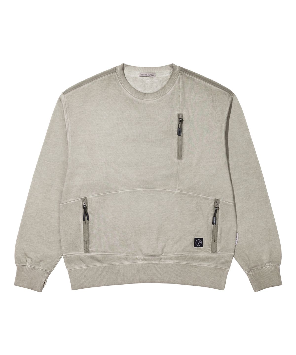 록히드마틴(LOCKHEED MARTIN) LM LUNAR DYED ZIPPER POCKET SWEATSHIRTS (BEIGE)