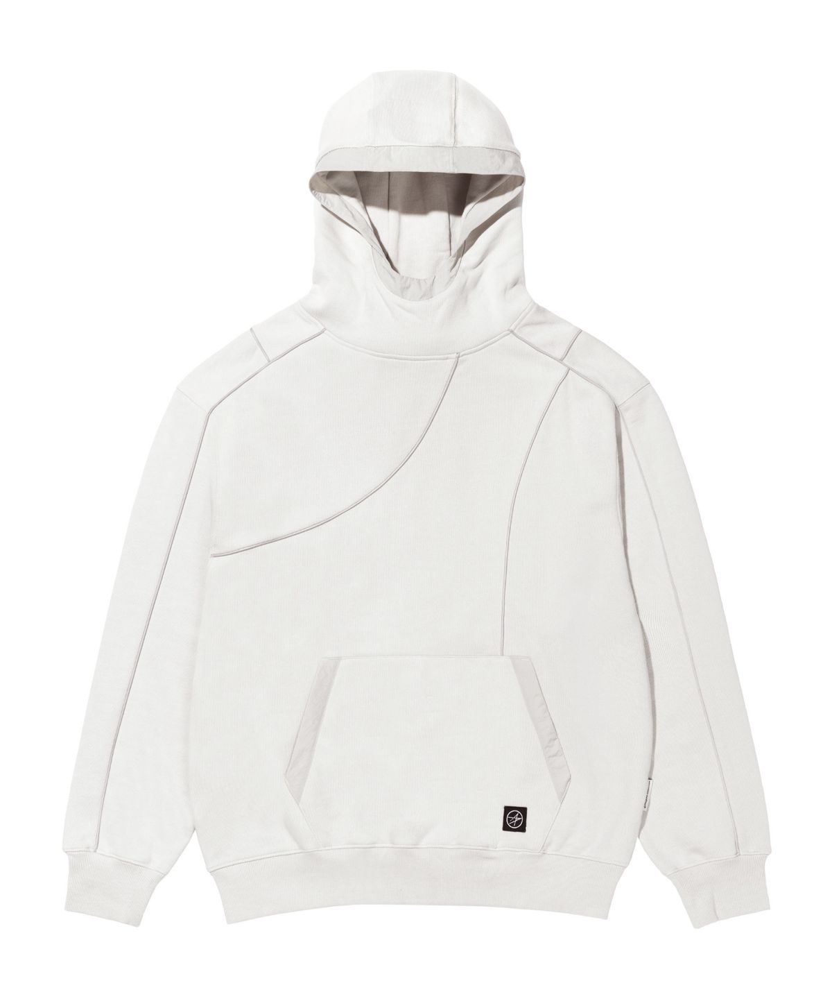 록히드마틴(LOCKHEED MARTIN) LM BLOCKING REFLECTIVE PIPING NYLON MIX HOODIE (IVORY)