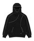 LM BLOCKING REFLECTIVE PIPING NYLON MIX HOODIE (BLACK)