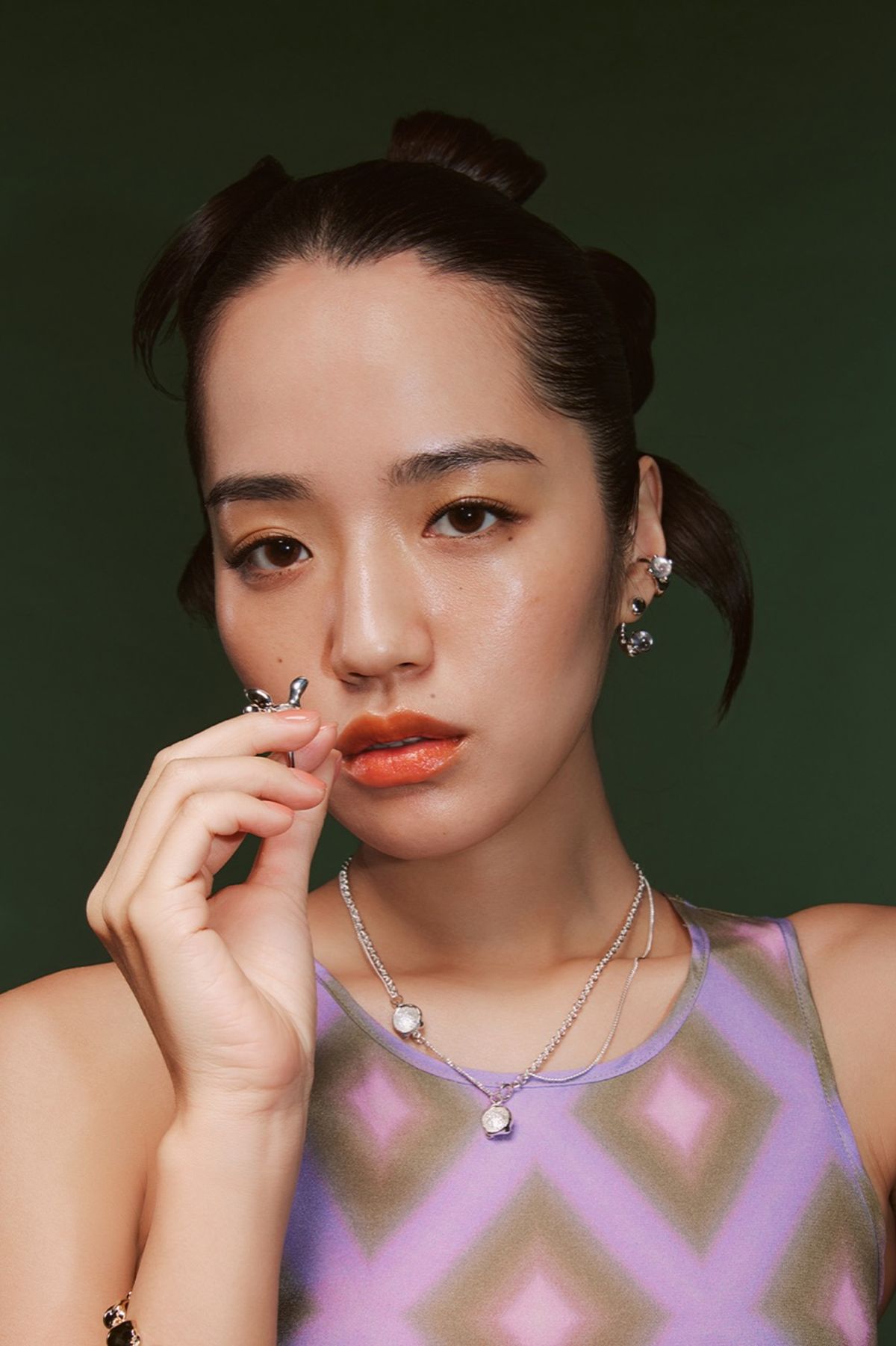 휴스타드(HUSTAD) HUSTAD 227 Two way Necklace_925 실버/14k 골드 네크리스