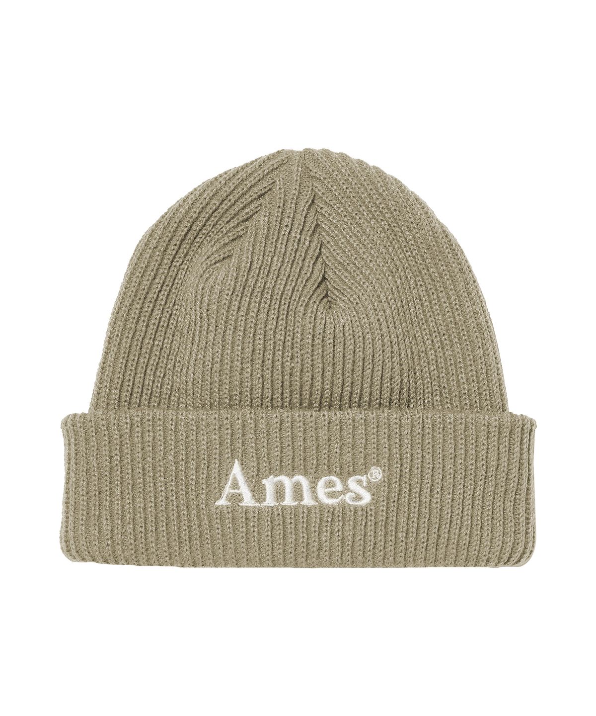아메스 월드와이드(AMES-WORLDWIDE) BASIC LOGO BEANIE BEIGE