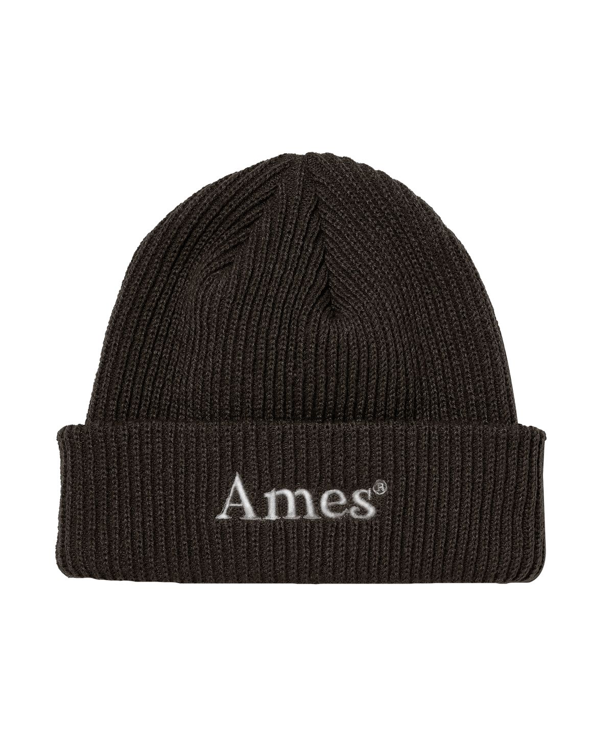 아메스 월드와이드(AMES-WORLDWIDE) BASIC LOGO BEANIE BROWN