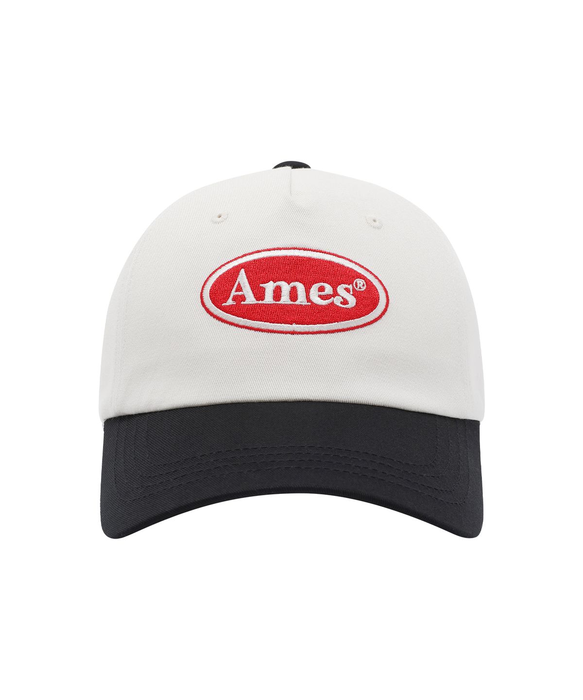 아메스 월드와이드(AMES-WORLDWIDE) SYMBOL LOGO TWOTONE BALL CAP CREAM