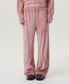 VELOUR TRACK PANTS PINK