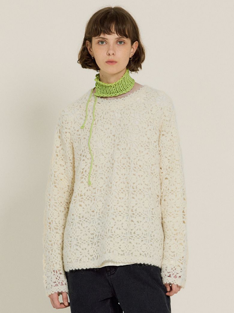 Handmade Mohair Knit (Cream)