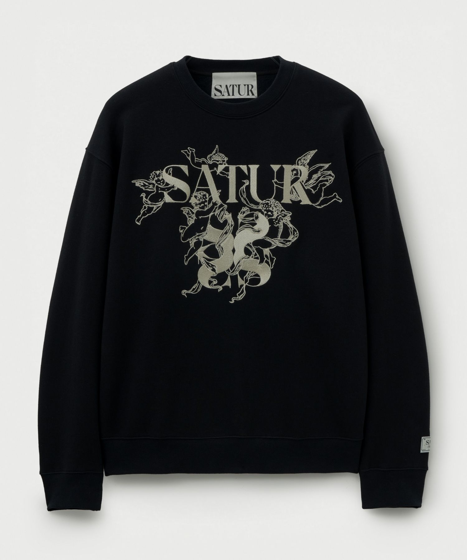 MUSINSA公式 | SATUR Angel graphic sweatshirt black