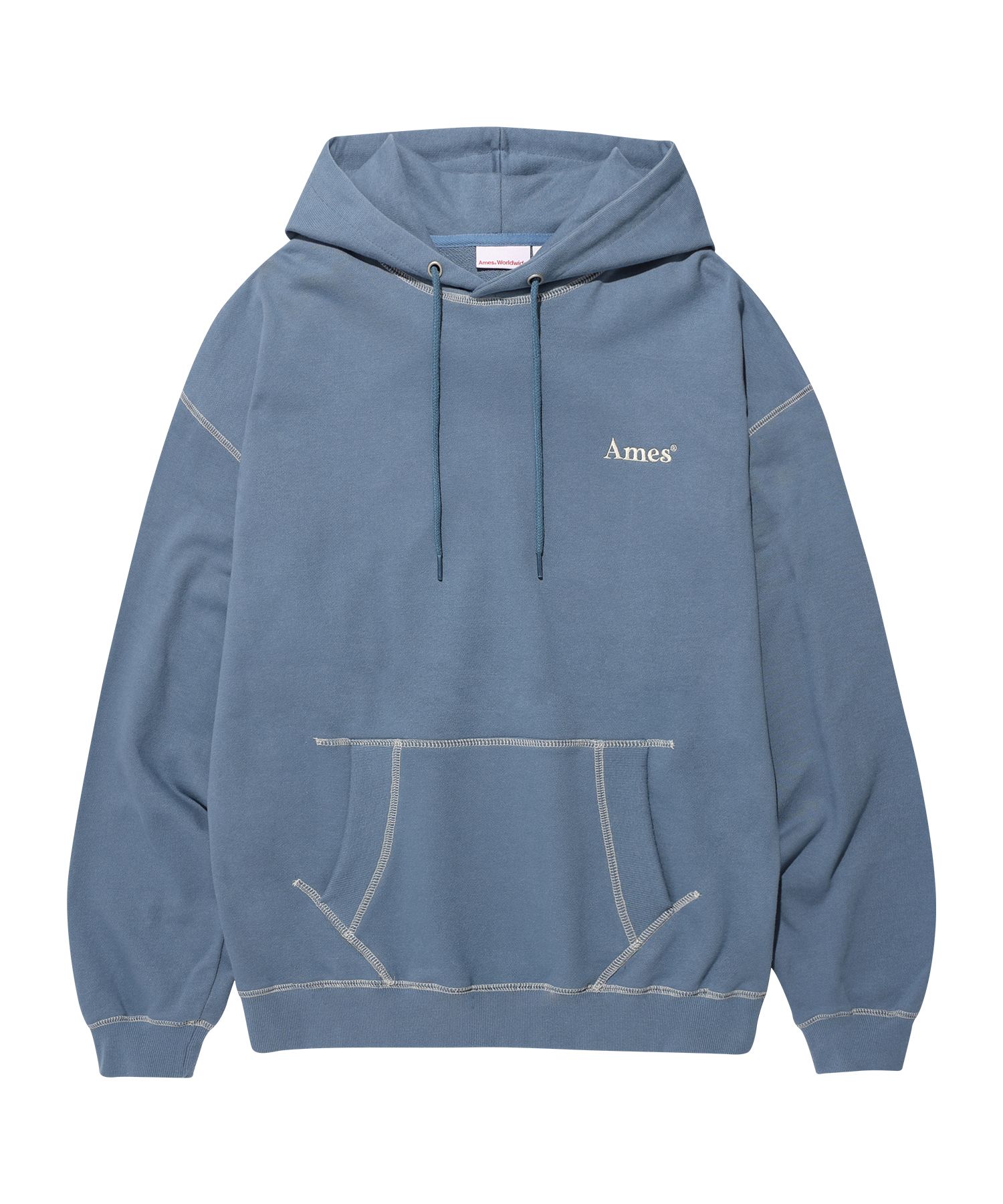 ★AMES-WORLDWIDE★COLOR STITCH AMES HOODIE NAVY★正規品 MUSINSA | AMES-WORLDWIDE COLOR STITCH AMES HOODIE NAVY