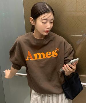 BASIC LOGO SWEATSHIRT BROWN