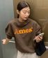BASIC LOGO SWEATSHIRT BROWN