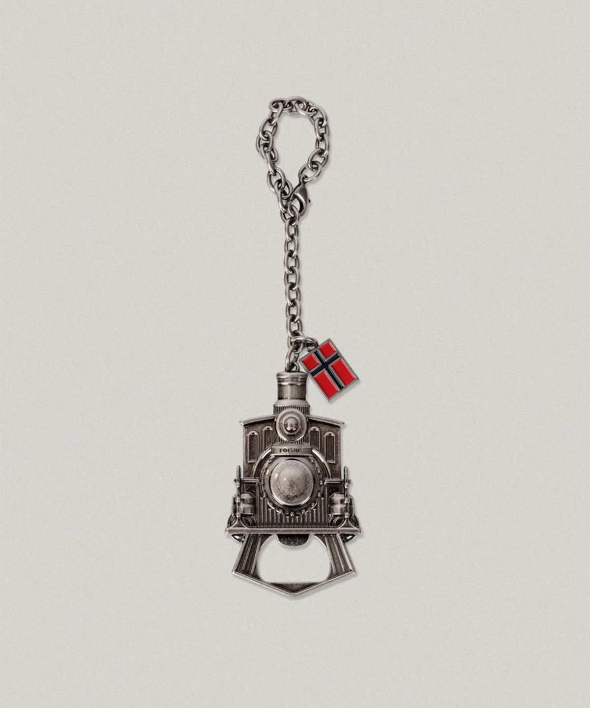 폴뉴아(FOLNUA) TRAIN METAL OPENER KEYRING [SILVER]