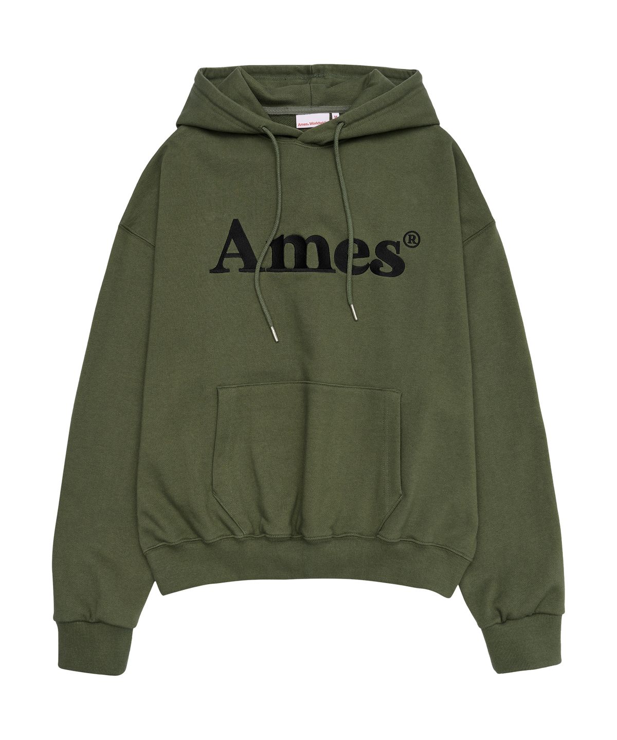 아메스 월드와이드(AMES-WORLDWIDE) BASIC LOGO HOODIE KHAKI