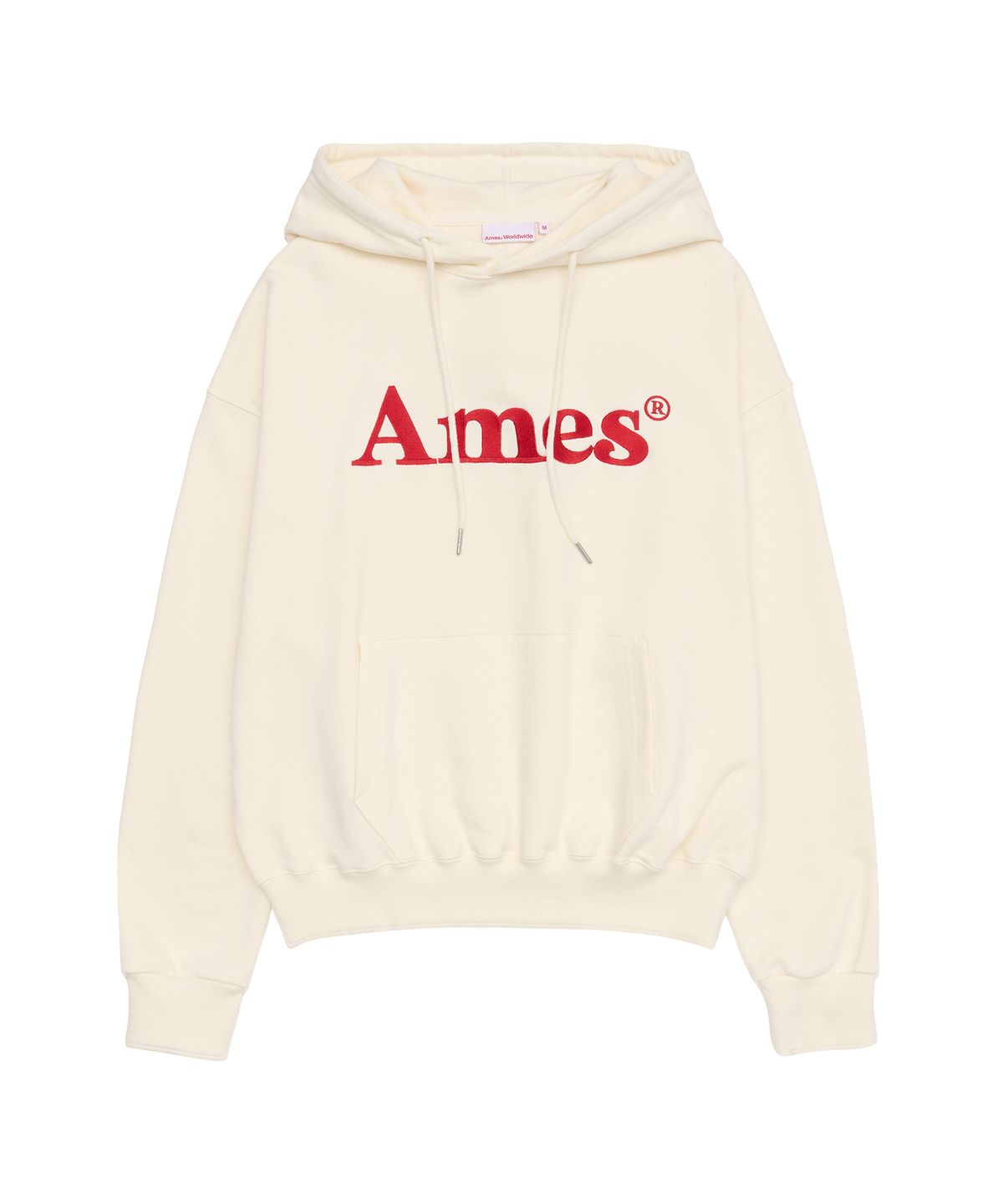 아메스 월드와이드(AMES-WORLDWIDE) BASIC LOGO HOODIE CREAM
