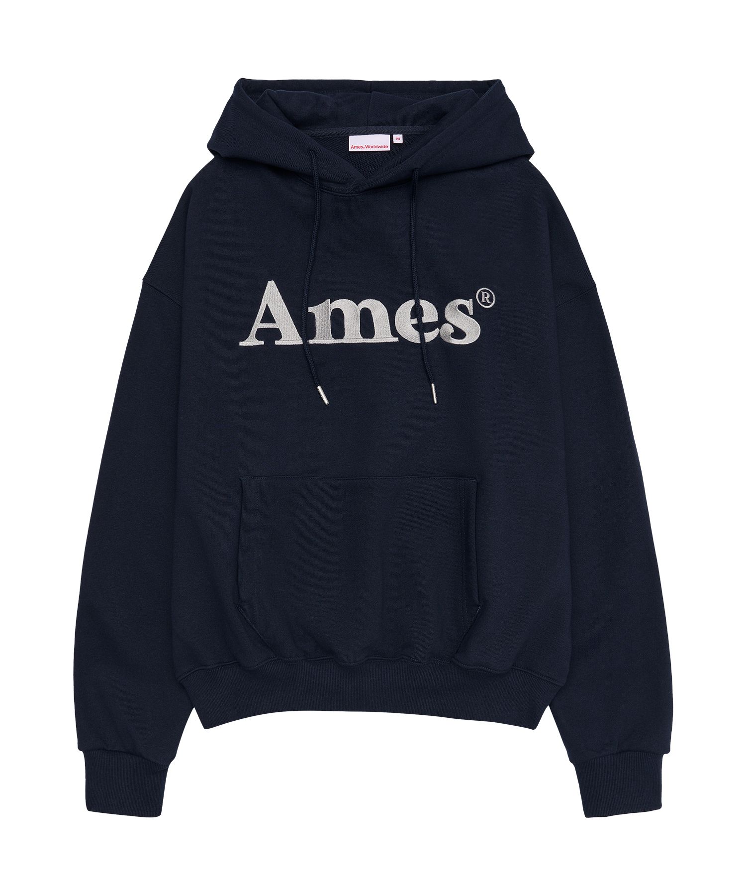 MUSINSA AMES-WORLDWIDE BASIC LOGO HOODIE NAVY