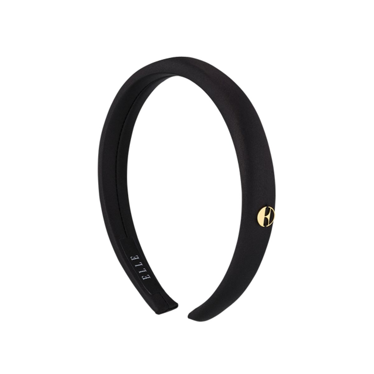 엘르주얼리(ELLEJEWELRY) 슬림 금장 로고 헤어밴드 ELHB002