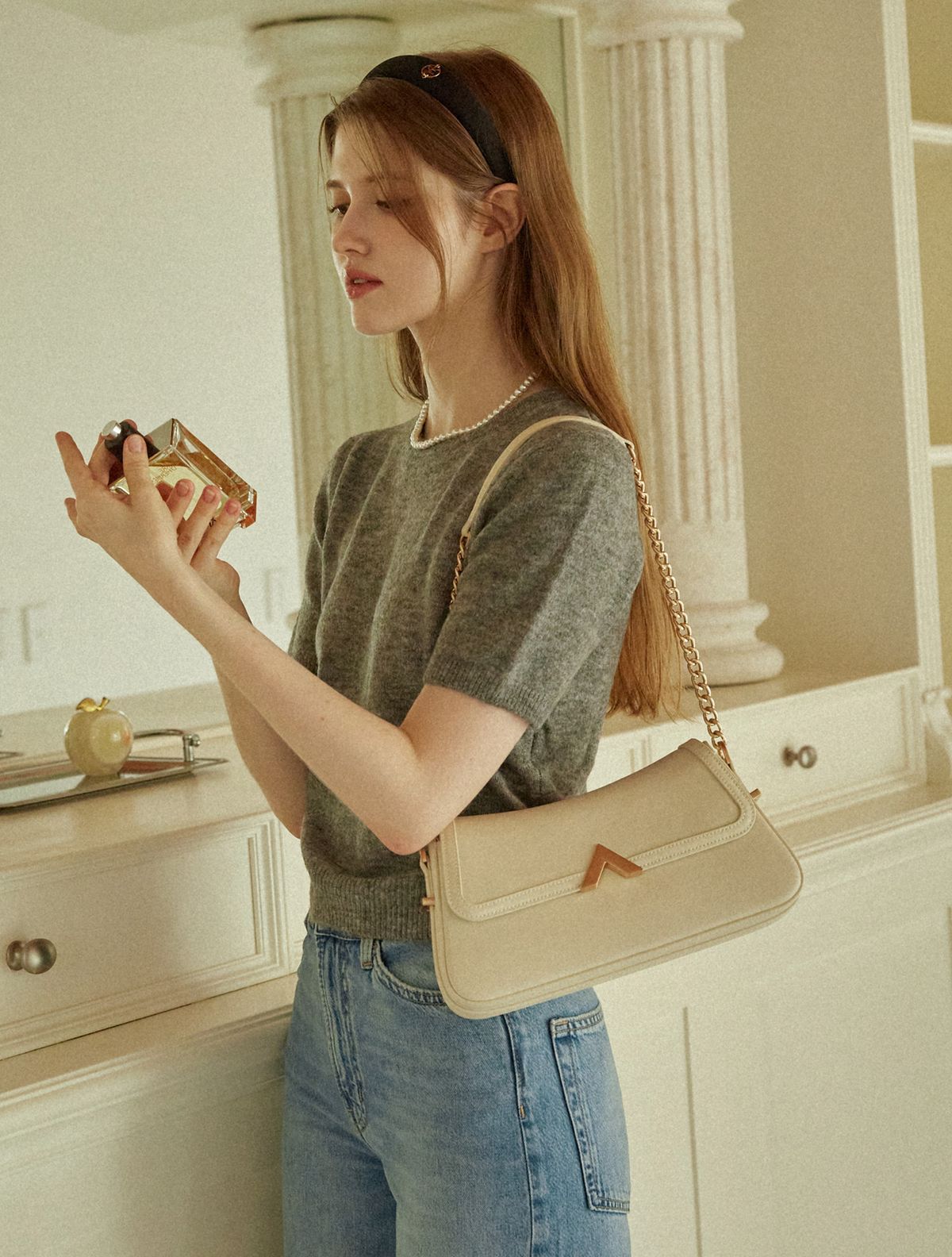 벨류엣(VALLUAT) Rolyn bag_Beige