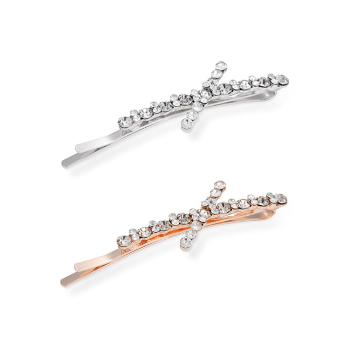 엘르주얼리(ELLEJEWELRY) 크로스 큐빅 헤어핀 ELHP032