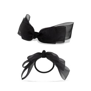 블랙 리본 헤어슈슈 ELSC006