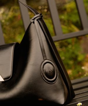 Gleam mirror bag charm_Black
