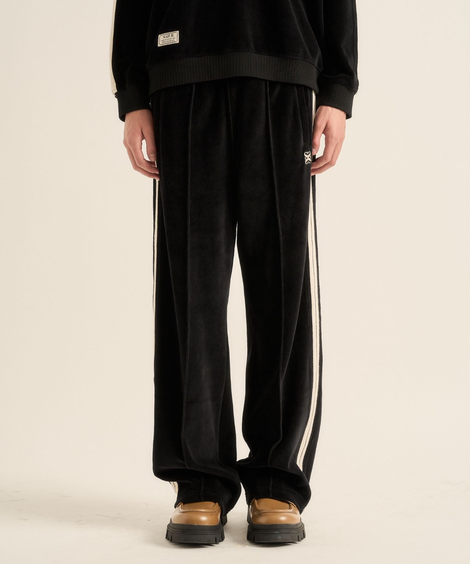 トラックパンツ・ジャージ SATUR Lawton Velour Track Pants 4FK1860 MUSINSA | SATUR (W) Lawton Velour Track Pants Navy