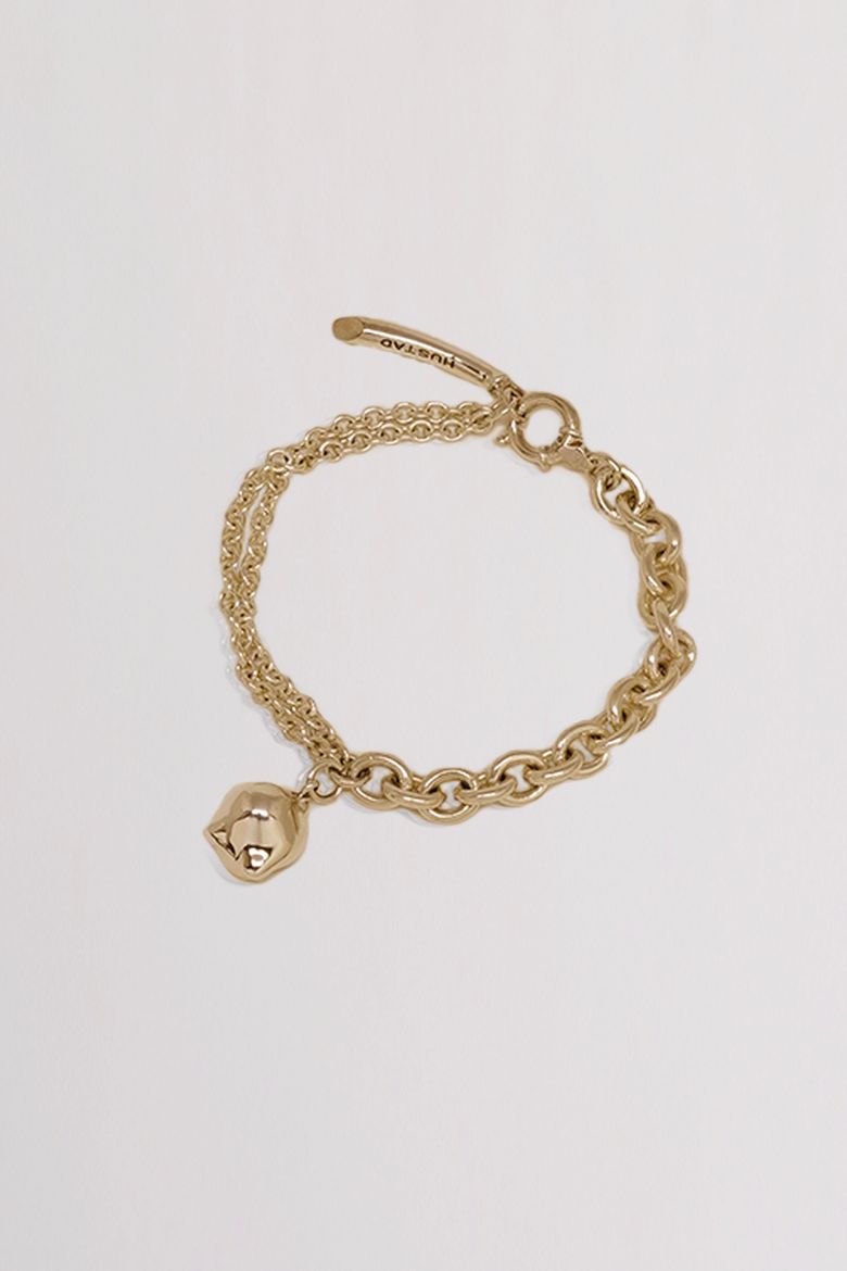 HUSTAD 214 BRACELET_ 925 실버  / 14k 골드 브레이슬렛