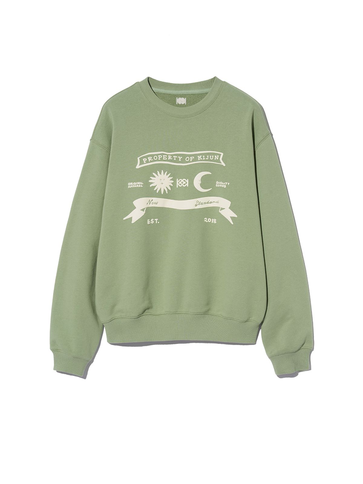 기준(KIJUN) Sun Moon Pullover UNISEX Green