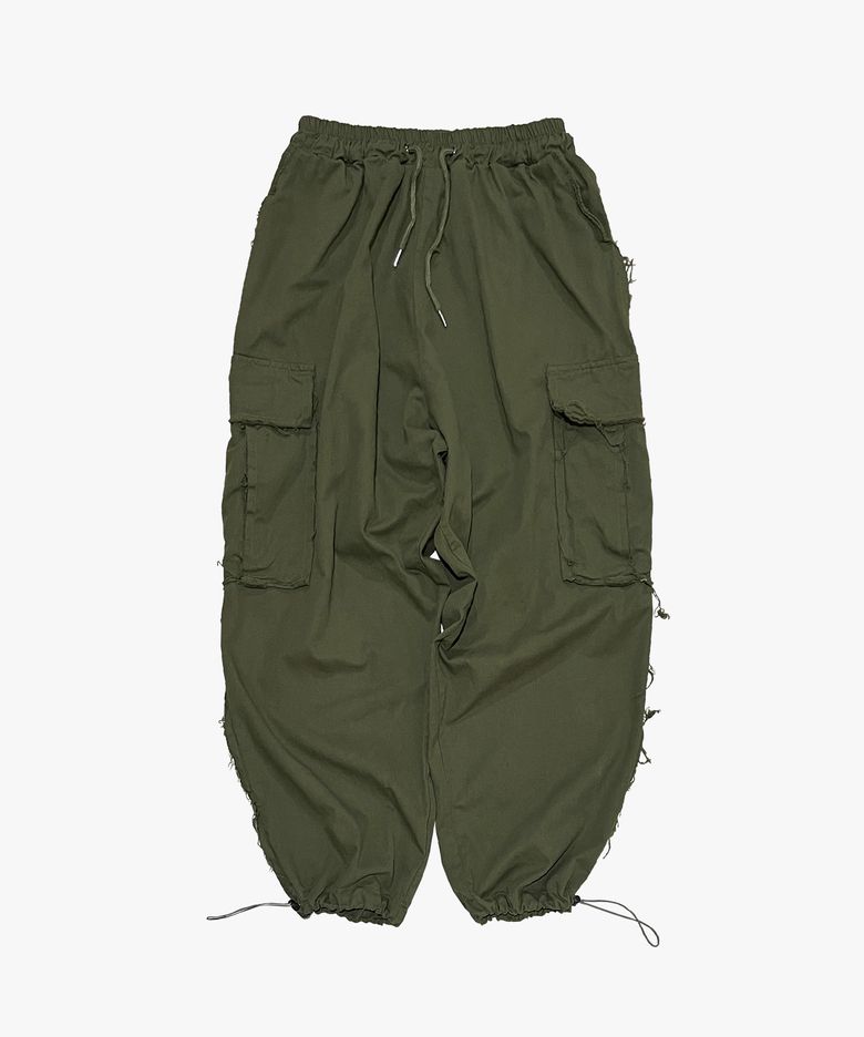 그런지 와이드 카고_khaki