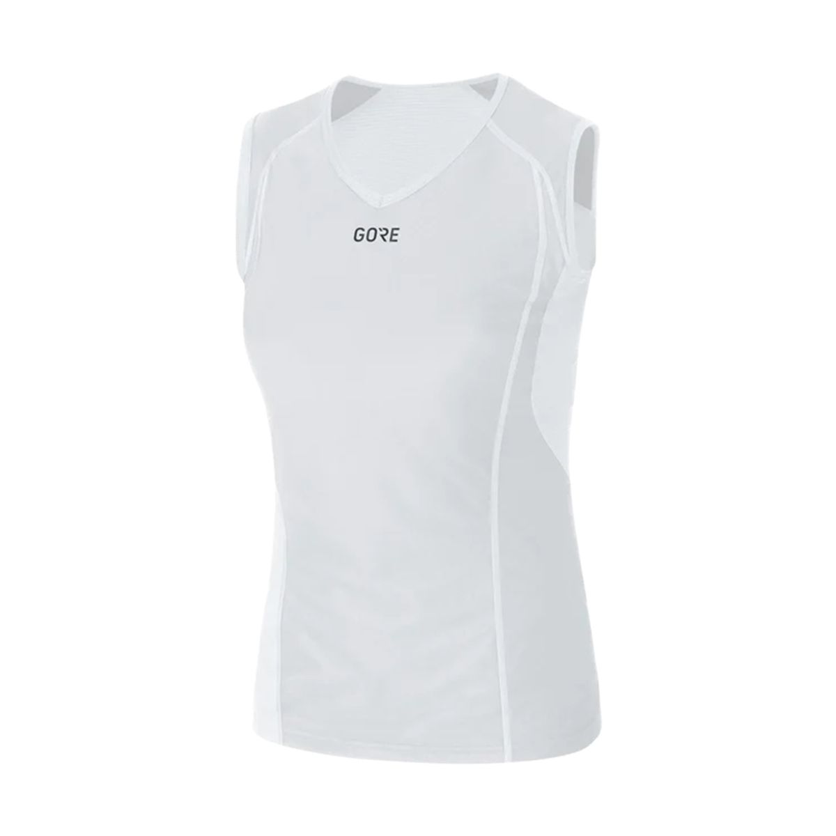 고어웨어(GOREWEAR) M 베이스레이어 윈드스토퍼 슬리브리스 우먼 - 화이트 (여성용) 방풍 민소매