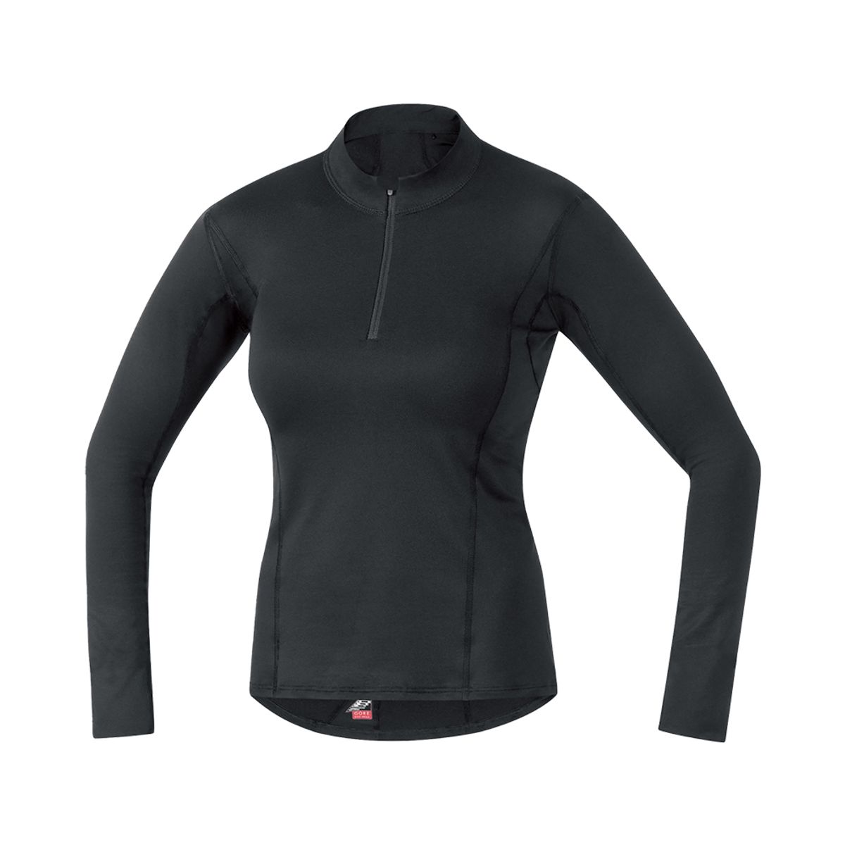 고어웨어(GOREWEAR) M 베이스레이어 써모 터틀넥 우먼 - 블랙 (여성용) 기모 긴팔 반집업