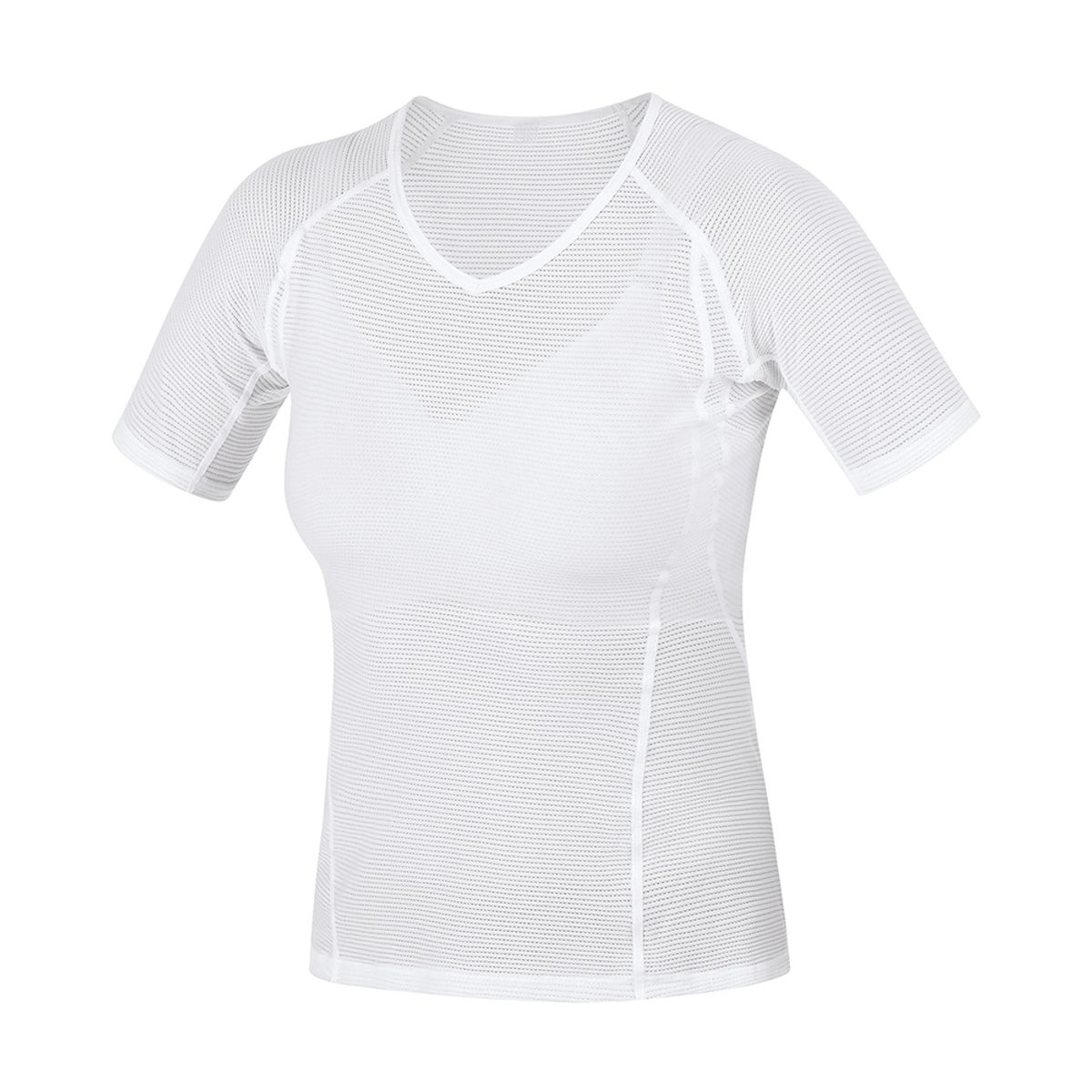 고어웨어(GOREWEAR) M 베이스레이어 메쉬 티셔츠 우먼 - 화이트 (여성용) 반팔