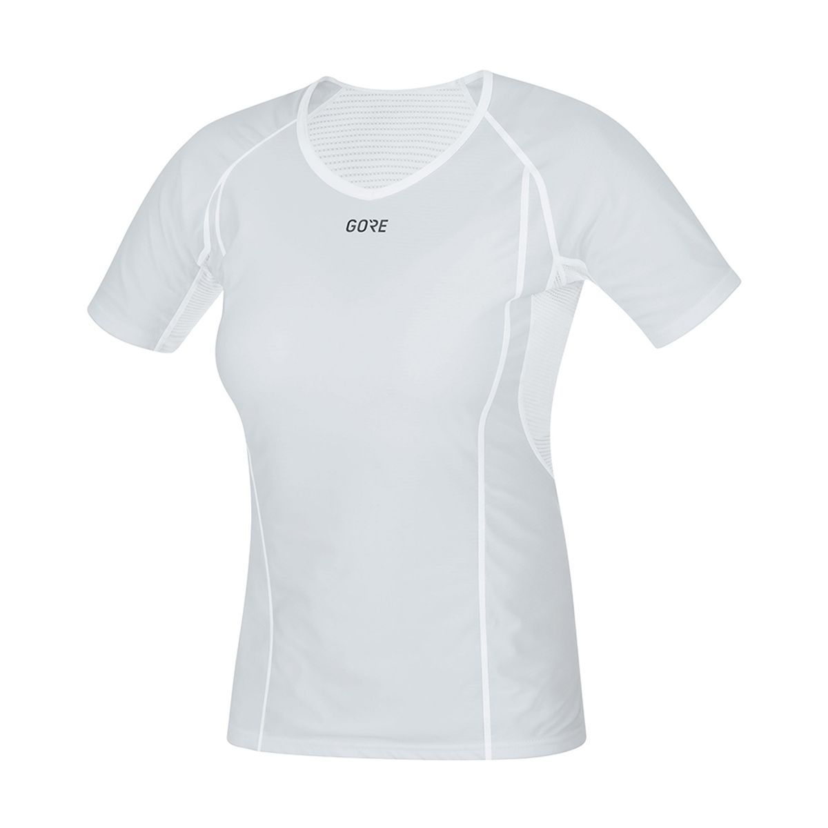 고어웨어(GOREWEAR) M 베이스레이어 윈드스토퍼 티셔츠 우먼 - 화이트 (여성용) 방풍 반팔