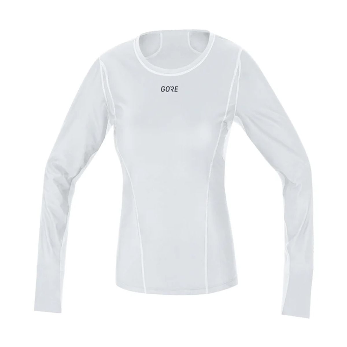 고어웨어(GOREWEAR) M 베이스레이어 윈드스토퍼 써모 롱슬리브 우먼 - 화이트 (여성용) 방풍 기모 긴팔