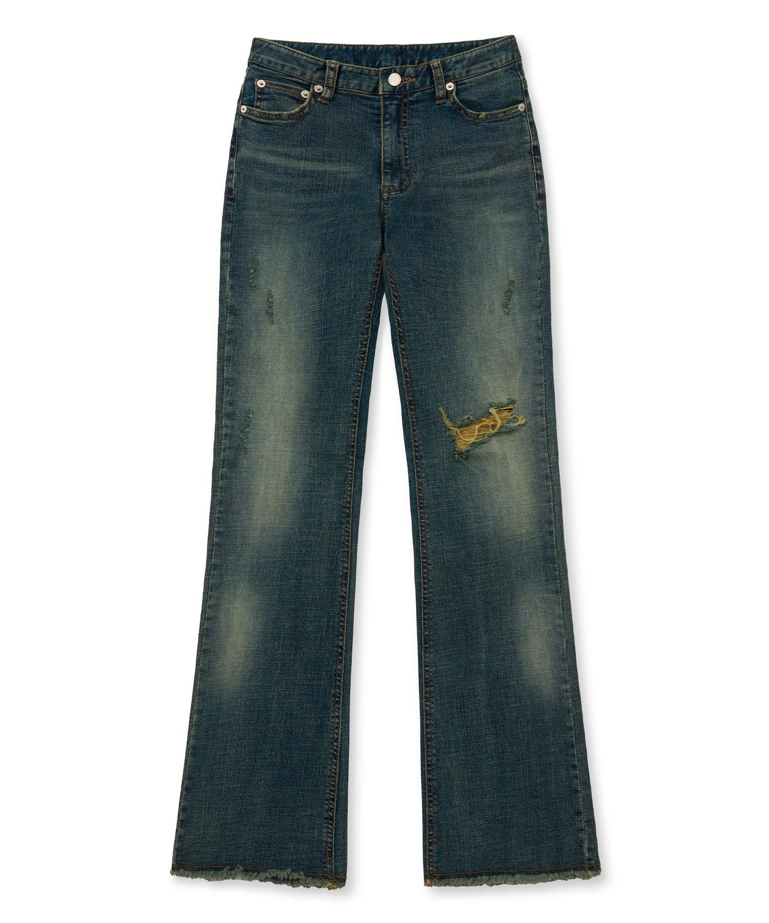 ●MIDNIGHT MOVE● rivet boots cut pants blue 24fw57 MUSINSA | MIDNIGHT MOVE ws boots cut pants [blue]