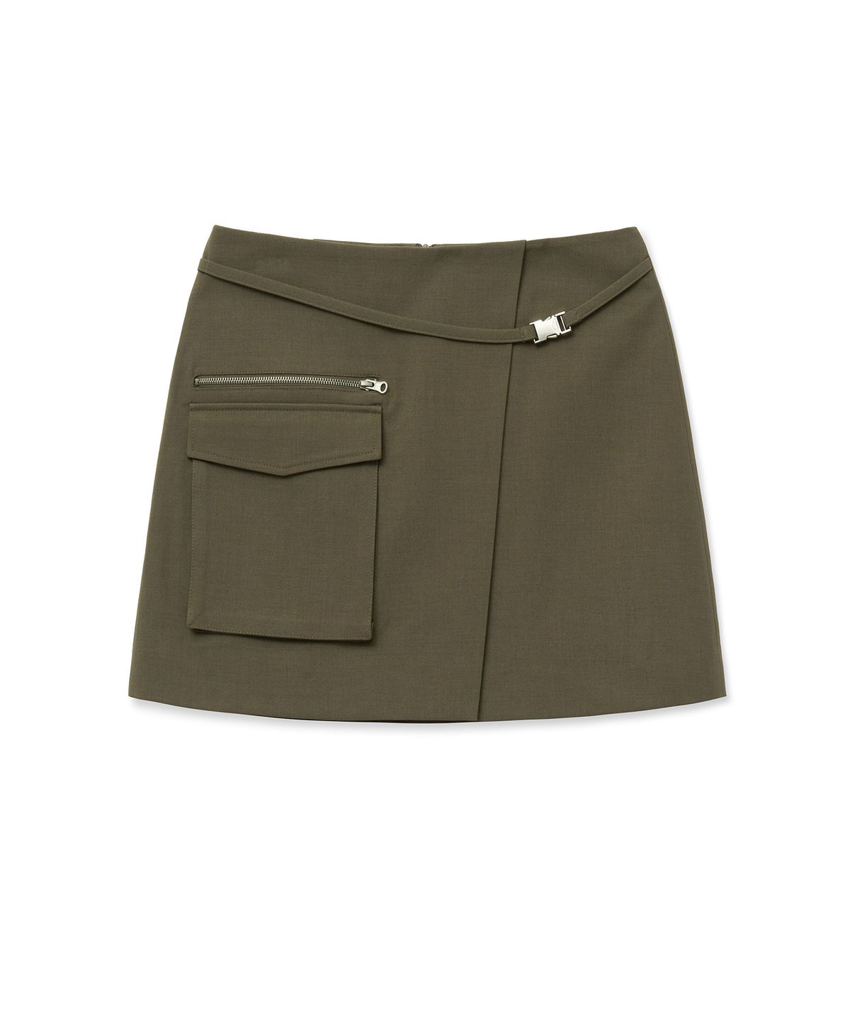 미드나잇 무브(MIDNIGHT MOVE) zip skirt [brown]