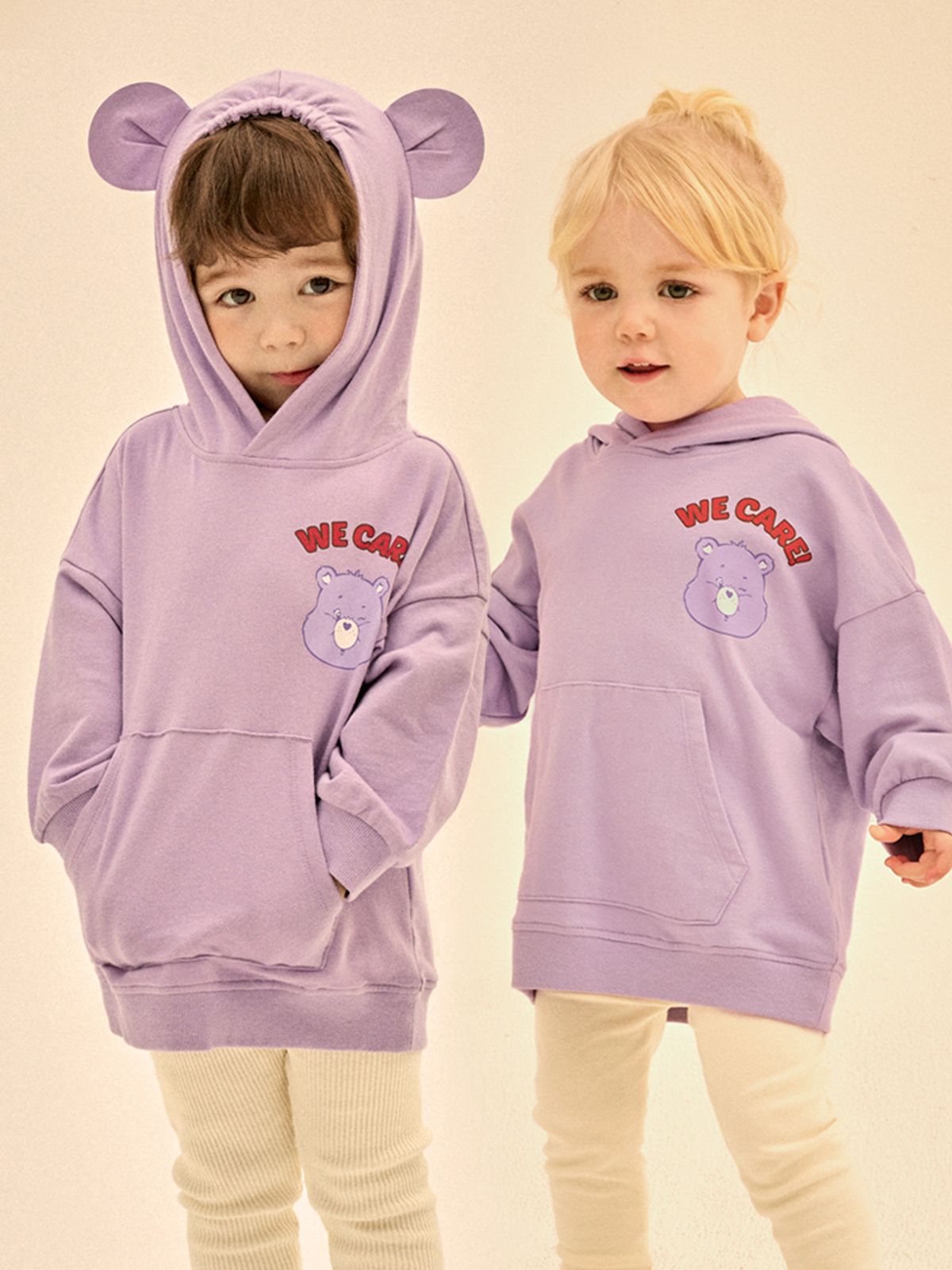 케어베어(CAREBEARS) 스윗드림즈베어 귀달이후드티셔츠