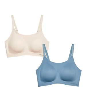 [2PACK] 모달 스트랩 패드일체형 심리스 브라