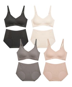 [4PACK] 모달 후크형 브라팬티 세트