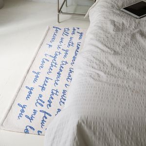 스크립 모던 레터링 발 주방 매트