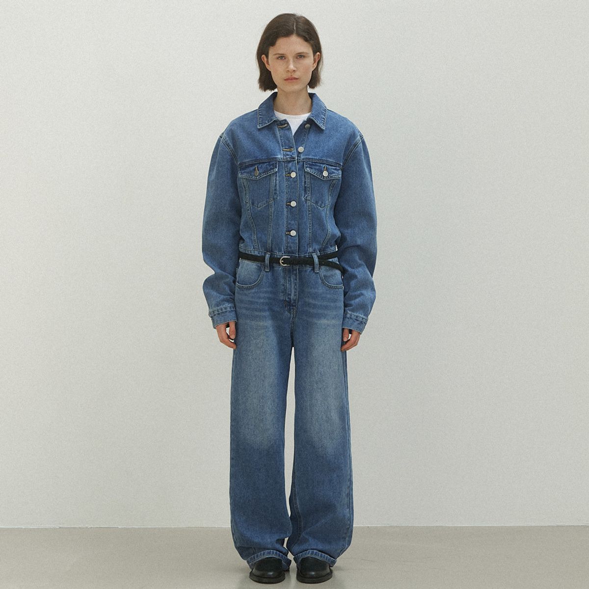 아틀리에 나인(ATELIER NAIN) DENIM OVERALL JUMPSUIT(OP-6231)