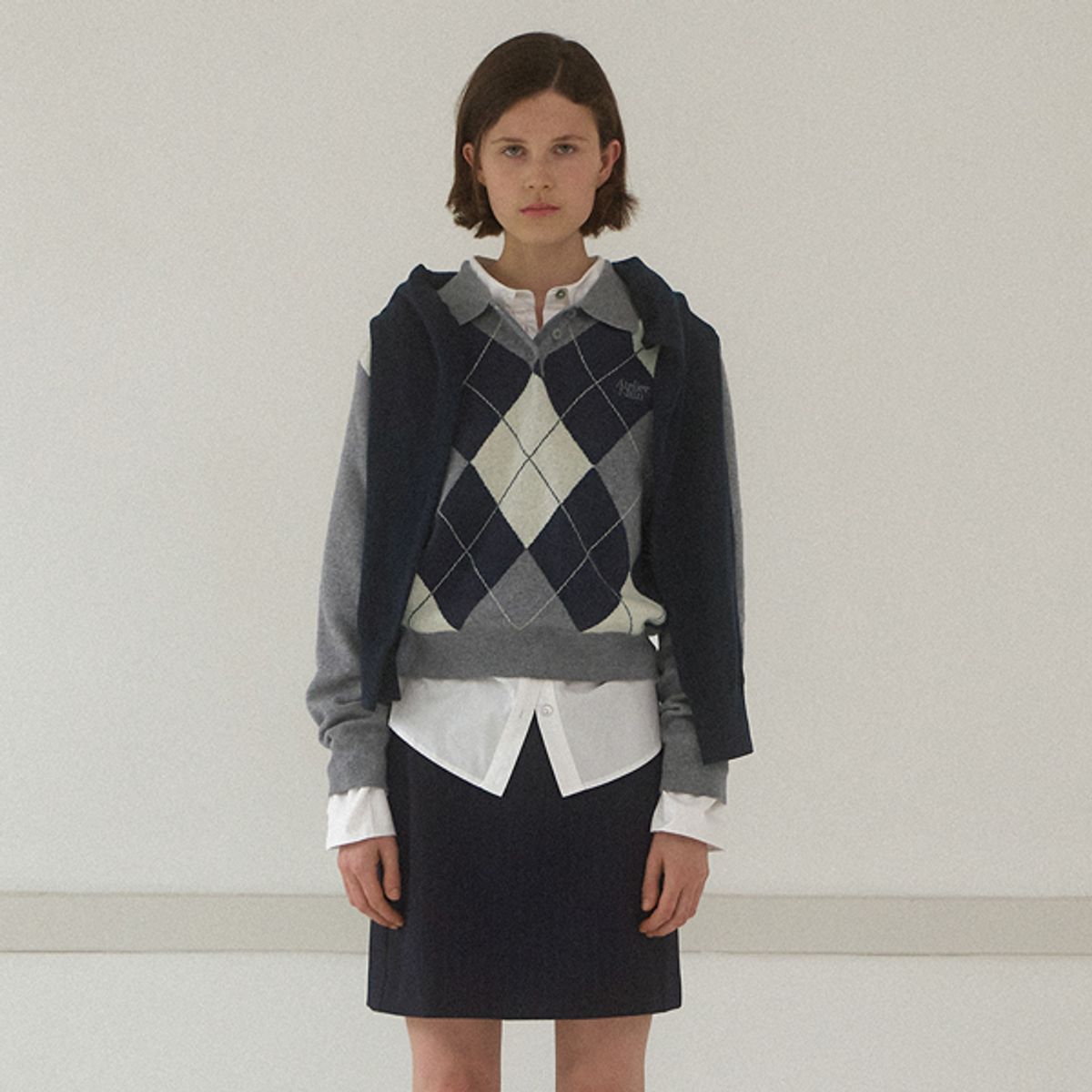 아틀리에 나인(ATELIER NAIN) EMILY STRIPE MINI SKIRT(SK-4951)