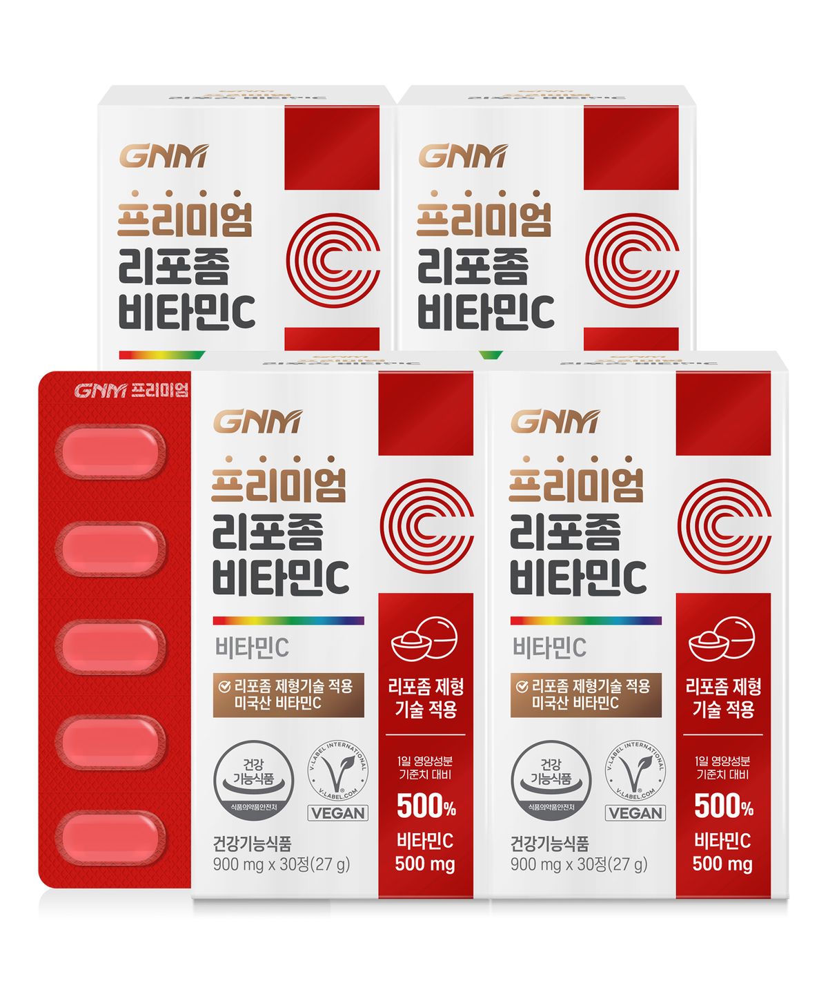 GNM자연의품격(GNMLIFE) GNM 프리미엄 리포좀 비타민C 30정 4박스 (총 4개월분)