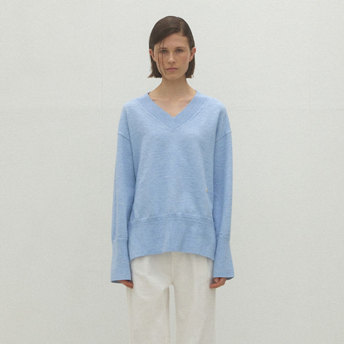 아틀리에 나인(ATELIER NAIN) ESSENTIAL LON V-NECK KNIT(T-6911)
