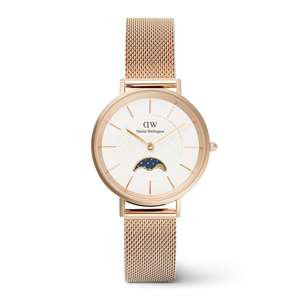 다니엘 웰링턴(DANIEL WELLINGTON) PETITE LUNE MELROSE 문페이즈 로즈골드 여자손목시계