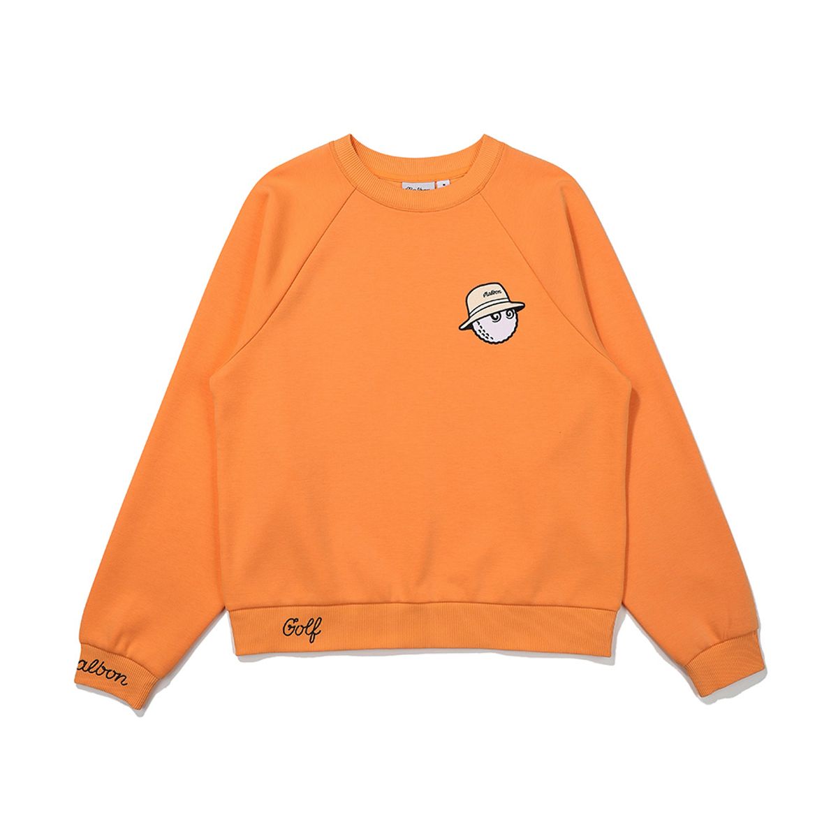 말본 골프(MALBON GOLF) 버킷 기본 맨투맨 ORANGE (WOMAN)