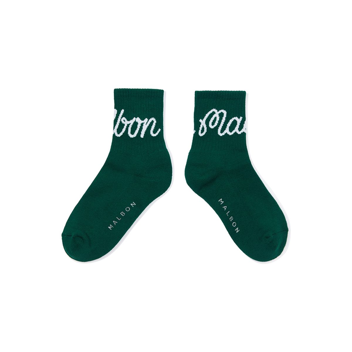 말본 골프(MALBON GOLF) 말본 로고 크루 삭스 GREEN