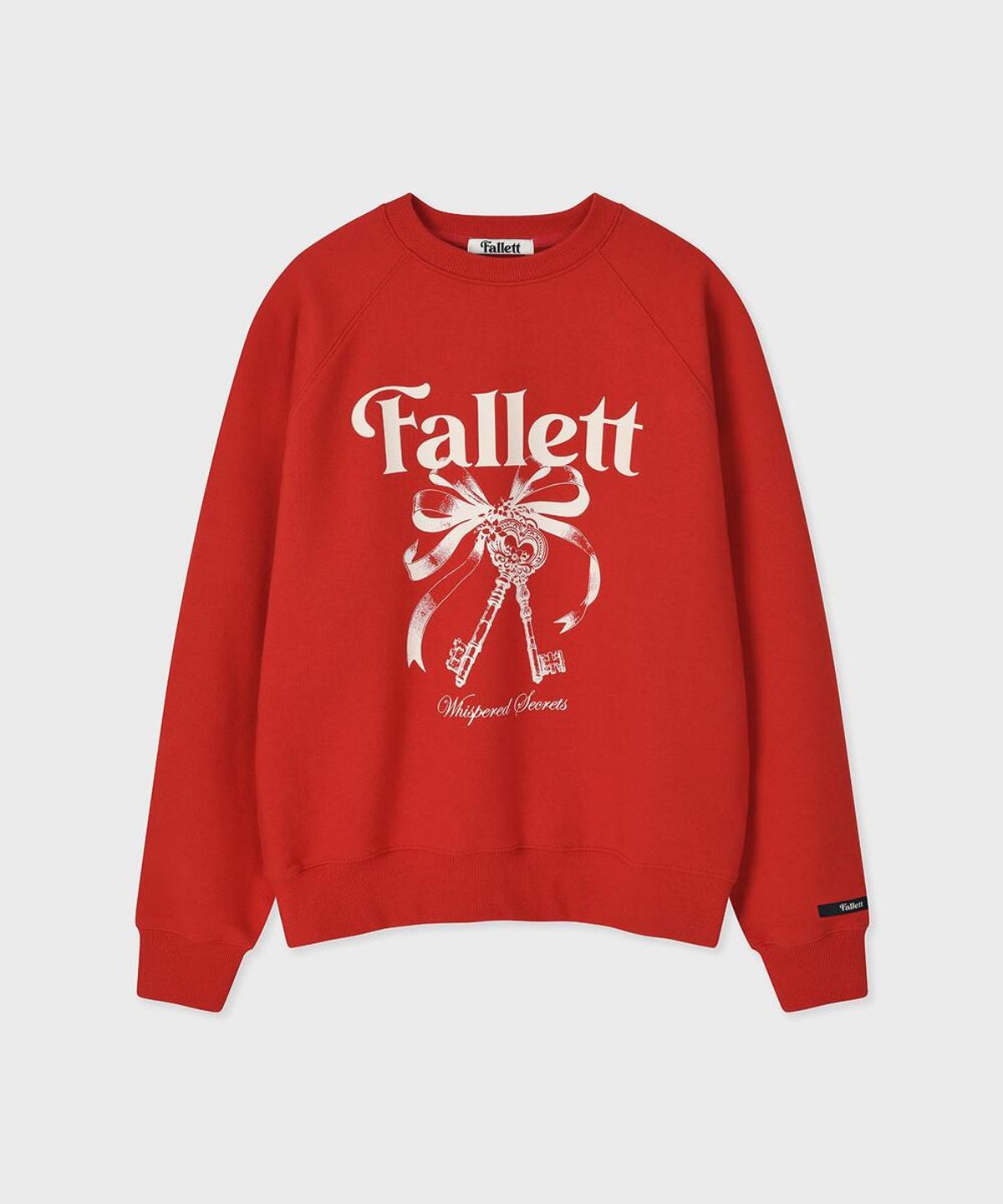 팔렛(FALLETT) 스토리 로고 시크릿 맨투맨 레드