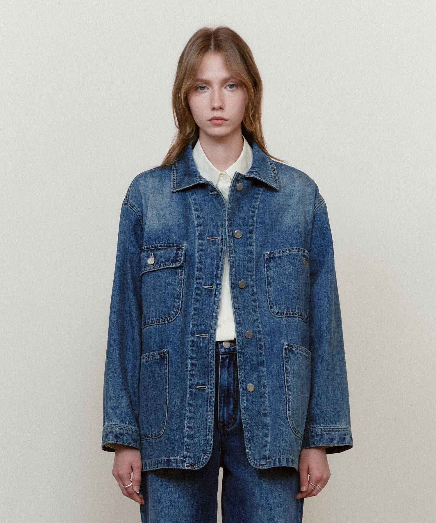 アウターその他 Fallett FallettXLee Washed Denim Jacket Blue FA2309JK01BL MUSINSA | FALLETT [FALLETT x LEE] Washed Denim Jacket Blue