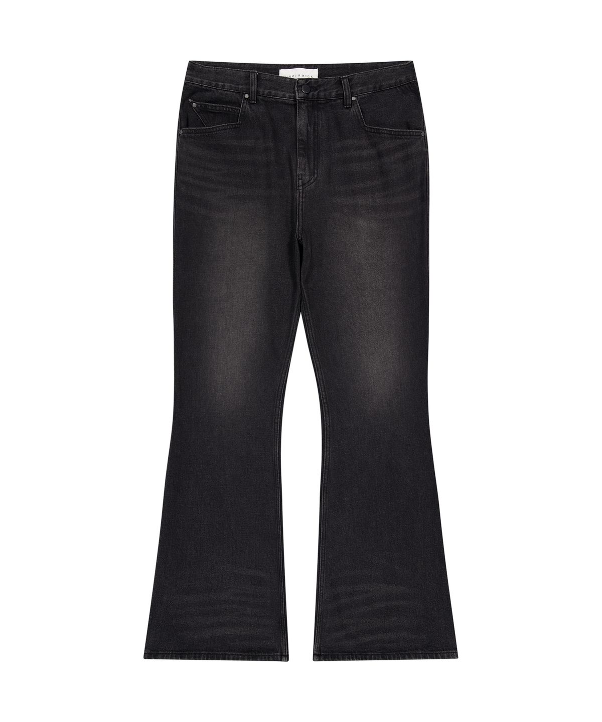언지미크(UNGIMMICK) VINTAGE FLARED DENIM PANTS (BLACK)