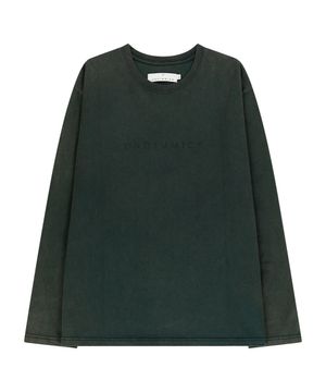 WASHED LONG SLEEVE T-SHIRT (NAVY YELLOW)