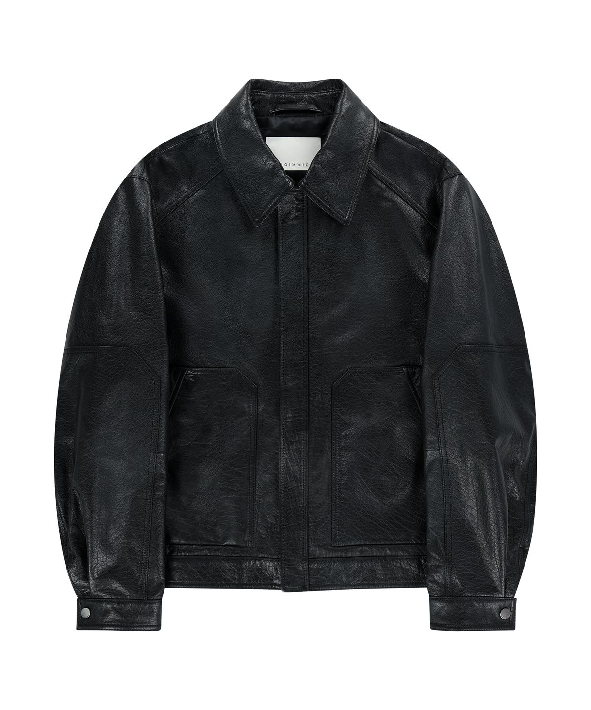 언지미크(UNGIMMICK) BUFFALO LEATHER BLOUSON JACKET (BLACK )